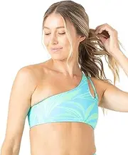 [Roxy] Women's Bikini Removable Pads Swim Top with Adjustbale Straps, Stretch Swimwear, UPF Sun Protection