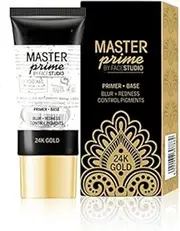 New.You Master Prime By Face Studio Primer Base Blur+Redness,Control Pigments 24K Primer - 30 ml