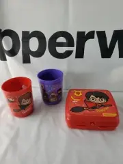 Tupperware Harry Potter Set Sandwich Keeper And 2 Mugs 11oz New