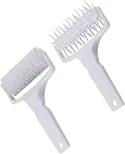 CATIEBYE 2pcs Pizza Tool Pizza Needle Roller Dough Cutter for Home Baking Easy to Use and Clean and Tart Dough Made of Safe Material