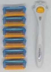 6 Schick Hydro Stubble Eraser Refills & Free Razor - FS!