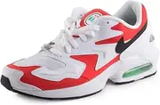[Nike] Mens Air Max2 Light White/Black-Habenero Synthetic Size 8