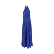 [COSTARELLOS] COSTARELLOS 'Attina' lurex georgette gown Woman 38 38 Blue