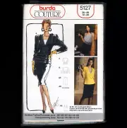 Skirt, Top, Peplum Jacket, Burda Couture Sewing Pattern 5127 Sizes 10 to 20