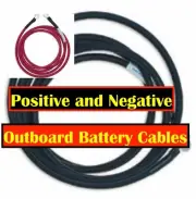 6 FT # 6 GAUGE OUTBOARD BOAT BATTERY CABLES BLACK & RED YAMAHA MERCURY OMC USA