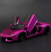 Welly 1:18 Lamborghini Aventador LP700-4 Racing Diecast Model Car Purple IN BOX