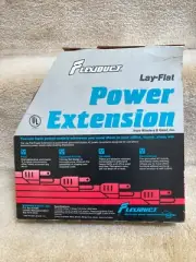 Winders & Geist - Flexiduct Lay-Flat Power Extension Cord - 6 Ft Brown - Vintage