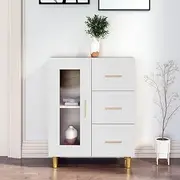 Sideboard White 69.5x34x90 cm Engineered Wood Dining Storage