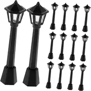 FOYTOKI 25Pcs Mini House Street Light Models Decorative Street Lamps for Tiny House Scenery for Miniature Garden Decor