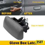 2set 5EM34LAZ Glove Box Latch Handle Gray ABS Fits for Dodge Durango Dakota 1997
