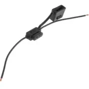 Inline Blade Fuse Holder with 220mm Loop of Wire with Splash Proof Cover