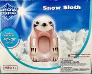 Inflatible Snow Sloth Tube 40x28 Kids Sled Snow Tube With Handles ~ New