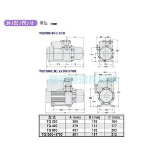 可超取貨*附發票【鋐宇泵浦】大井 TQ200B TQ200 1/4HP 1＂ TQ400B 穩壓 加壓機 加壓馬達