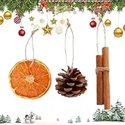 36Pcs Christmas Dried Orange Slice Ornaments, Natural Orange Slices Cinnamon Pinecones Set, Handmade Rustic Christmas Tree Decorations