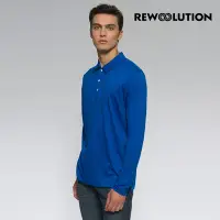 在飛比找Yahoo奇摩購物中心優惠-【Rewoolution】男 INDY 190g長袖Polo