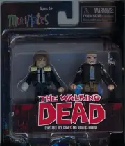 The Walking Dead Series 6 Minimates Contable Rick Grimes and Douglas Monroe MINT