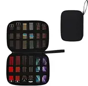Miretro Watch Band Case bag, Carrying Travel Smart Watch Strap Storage Organiser, Waterproof Portable Electronics Watch Straps Holder for men women -Black