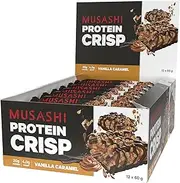 Musashi Protein Crisp Bar Vanilla Caramel 60g 12PACK