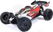 ARRMA RC Car Typhon GROM 4x4 Smart Small Scale Buggy RTR with Battery & Charger Red/White ARA2106T2