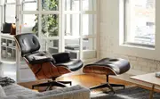 2025 Top Quality Mid-Century Design Eames Lounge Chair and Ottoman Set Office Swivel Chair Genuine Grain Aniline Rosewood Leisure Sofa Chair