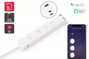 Kogan SmarterHome™ 4 Outlet Smart Power Board with 2 USB-C Ports and 30W PD