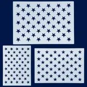 Jumbo American Flag 50 Star Stencil Template, 24.5'' x 17.5'', 3 Sizes Large ...