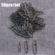 Steel Line tackle Fishing Hanging Snap Connector Barrel Swivel Fast lock
