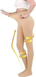 AMZAM Sheer Compression Pantyhose for Women, Waist High 15-20 mmHg Graduated Compression Stocking, Closed Toe, Comfortable Support Hose for Ladies, Improve Circulation, Relief Swelling