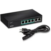 TRENDnet 6-Port Fast Ethernet PoE+ Switch TPE-S50 (Version v2.0R) NEW SEALED