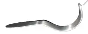 2 DEAVER Retractor, 3/4" wide Blade, 7.0", Flat Grip