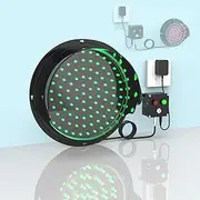 QMNUZCFD Red and Green 2 in 1 Traffic Light, LED Light Source, Modern Design, Wall or Pole Mountable, 300mm/12in