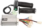Brushed Motor Controller Set Aluminum Alloy Shell Rubber Handle 36V 1000W 4 Speed Throttle Twist Grip Handle for Electric Bike