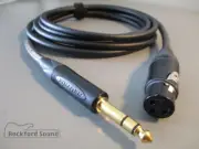 Mogami W2549 Neglex | 8 FT | Gold Female XLR to TRS Balanced Interconnect
