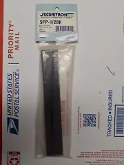 Securitron SFP-1/2BK Stop Filler Plate 1/2" x 1-1/4" x 8" NOS ASSA ABLOY