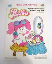 Vintage 1983 POOCHIE Press Out Pretties Paper Doll Playset Toy GOLDEN BOOK New!