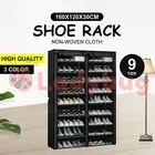 54 Pairs Shoes Cabinet Storage Shoe Rack with Cover Portable Wardrobe