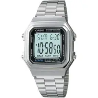 在飛比找PChome24h購物優惠-CASIO 都會極簡時尚電子錶-A178WA-1ADF