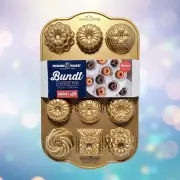 New Nordic Ware Bundt Charms Cake Baking Pan Cast Aluminum Bake Bakeware USA