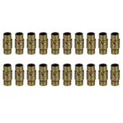 Leather Cord End Clasp, 20Pcs 5mm Hole Clasps Jewelry Making, Bronze