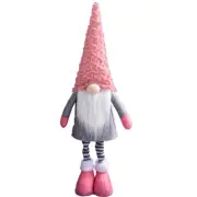 Christmas Gnome Holiday Decoration Telescopic Hair Handmade Tomte for Dol