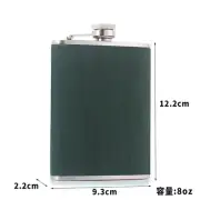 6 Oz Stainless Gourd Wine Hip Flask Bottle Flagon Kettle Outdoor Leather Coat