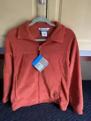 COLUMBIA FLEECE JACKET ( YOUTH SIZE 14-16 L ) BLACK ZIP-UP New With Tag.
