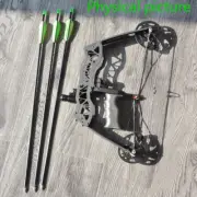 40lbs Hunting Compound Bow Arrow Archery Target Shooting With Archery Sights