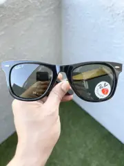 NWT Ray Ban Wayfarer Classic Polarized RB2140 Black 50/22 Original Case Included