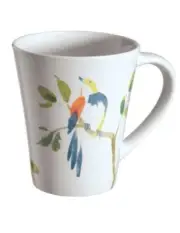 ❤️ 1 Corelle Impressions MAVIS SONG 10-oz MUG Stoneware Cup *England Thrush Bird
