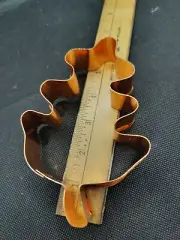 Large 5" Oak Leaf COPPER COOKIE CUTTER 1 3/8" Deep Fall Thanksgiving