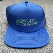 Billionaire Boys Club Hat Cap Mens Blue Adjustable Snapback Trucker Mesh Hip Hop