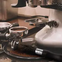 在飛比找Yahoo!奇摩拍賣優惠-豬鬃毛刷 胡桃木商用家用C40咖啡磨豆機清潔毛刷咖啡粉清理毛