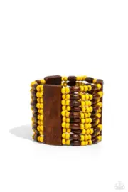 Paparazzi Tropical Takeover Yellow Bracelet NWT