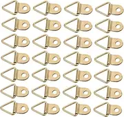 Hohopeti 100pcs Picture Hanging Hooks Picture Hangers Small Hooks Small Triangular Hanging Hooks Oil Painting Hooks Triangular Hanging Frame Triangle Hanger Hooks Bimetal Golden